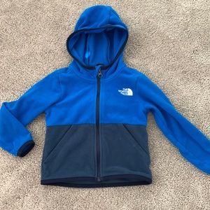 The North Face fleece glacier hoodie 2T